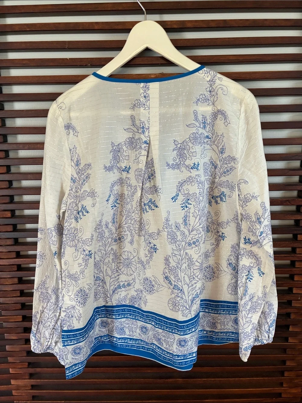 J. Crew blue white